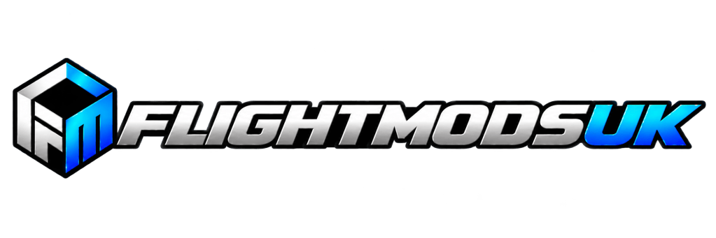 FlightModsUK glossy cube brand logo