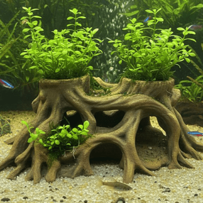 Root Cave Planter for Aquarium & Terrarium
