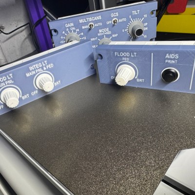 WXR, CAPT FLD & FO FLD Dummy Panel Bundle